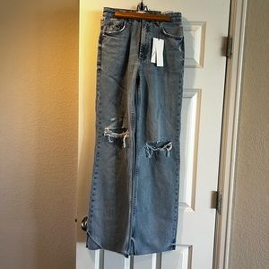 NWT Zara high waist wide leg jeans